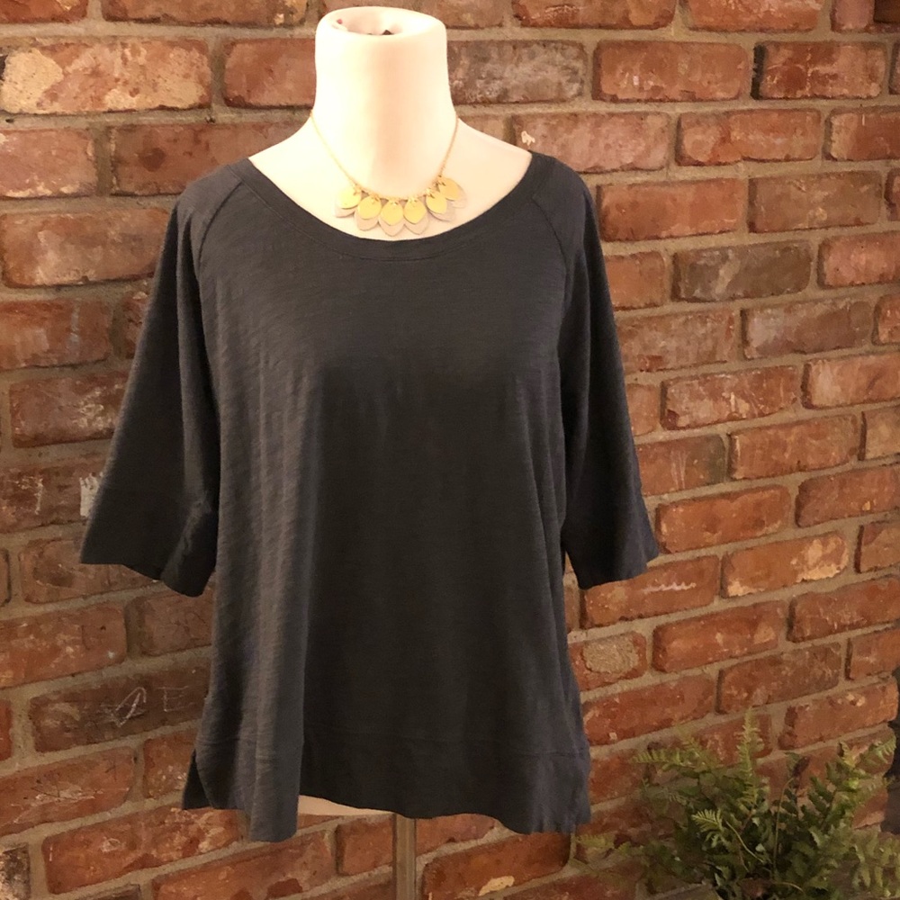 LOFT LARGE VINTAGE SOFT SHIRT DARK BLUE